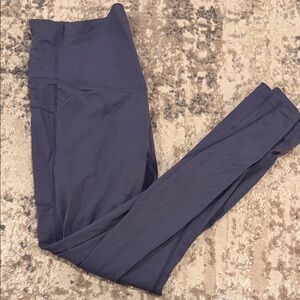 Dusty dark blue Halara tummy control leggings